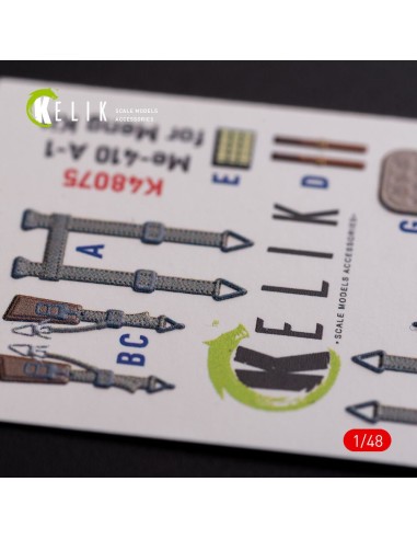 Messerschmitt Me-410 A1 interior 3D decals for Meng Model kit 