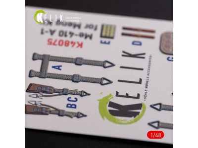 Messerschmitt Me-410 A1 interior 3D decals for Meng Model kit 