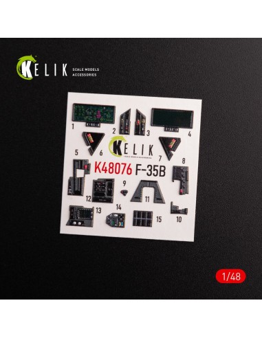F-35B interior 3D decals for Tamiya kit 