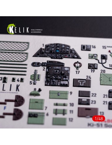 Ki-51 Sonia interior 3D decals for WingsyKits kit 