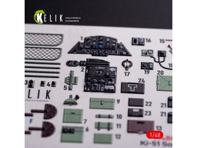Ki-51 Sonia interior 3D decals for WingsyKits kit 