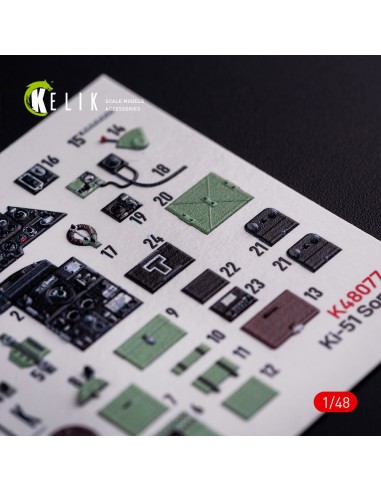 Ki-51 Sonia interior 3D decals for WingsyKits kit 