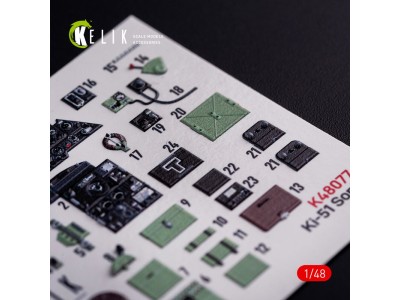 Ki-51 Sonia interior 3D decals for WingsyKits kit 