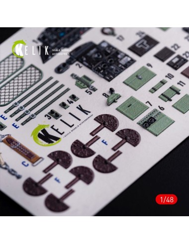 Ki-51 Sonia interior 3D decals for WingsyKits kit 