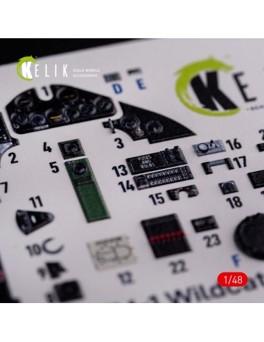 FM-1 Wildcat/Martlet Mk.V interior 3D decals for Tamiya kit 