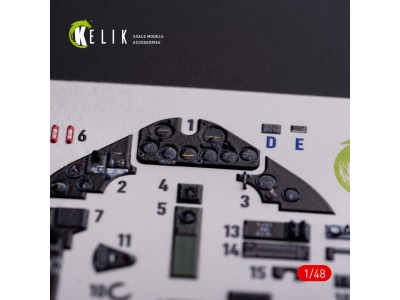 FM-1 Wildcat/Martlet Mk.V interior 3D decals for Tamiya kit 