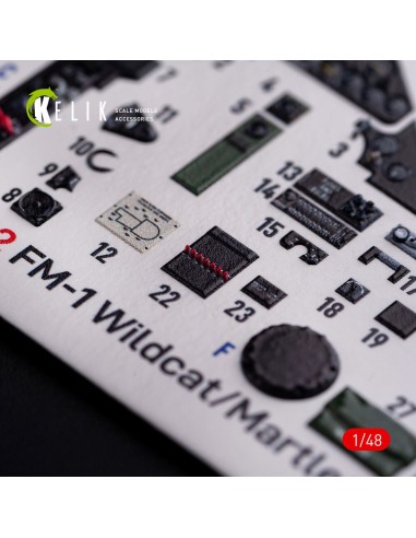 FM-1 Wildcat/Martlet Mk.V interior 3D decals for Tamiya kit 