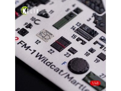 FM-1 Wildcat/Martlet Mk.V interior 3D decals for Tamiya kit 