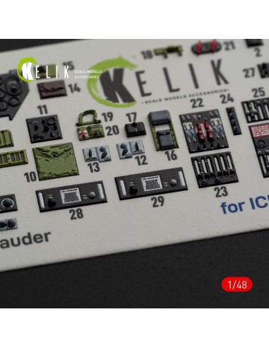 B-26B Marauder interior 3D decals for ICM kit 