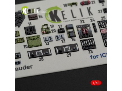 B-26B Marauder interior 3D decals for ICM kit 