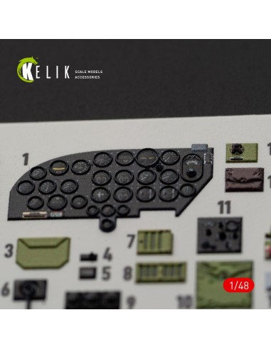 B-26B Marauder interior 3D decals for ICM kit 