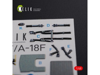 F/A-18F Super Hornet interior 3D decals for MENG kit 