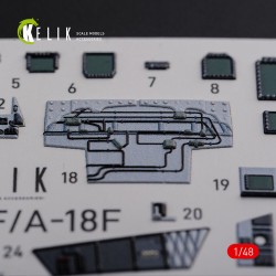 F/A-18F Super Hornet interior 3D decals for MENG kit  2