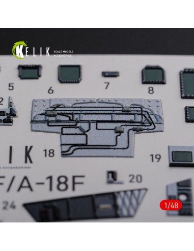 F/A-18F Super Hornet interior 3D decals for MENG kit 