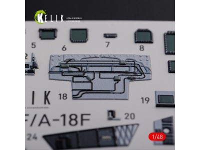 F/A-18F Super Hornet interior 3D decals for MENG kit 
