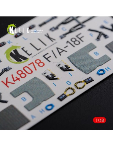 F/A-18F Super Hornet interior 3D decals for MENG kit 