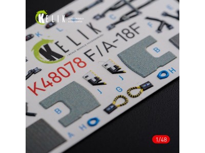 F/A-18F Super Hornet interior 3D decals for MENG kit 