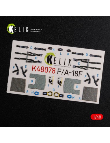 F/A-18F Super Hornet interior 3D decals for MENG kit 
