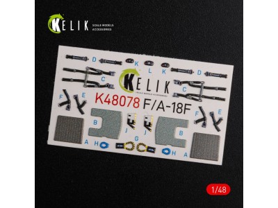 F/A-18F Super Hornet interior 3D decals for MENG kit 