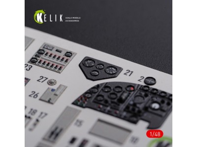 KI-21 interior 3D decals for ICM kit 