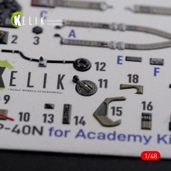 P-40N interior 3D decals for Academy kit  2