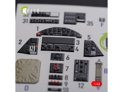 TBF-1C interior 3D decals for Academy kit 