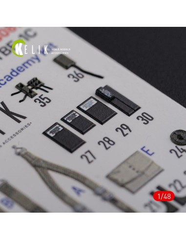 TBF-1C interior 3D decals for Academy kit 