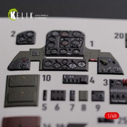 SBD-2 Dauntless interior 3D decals for Academy kit 