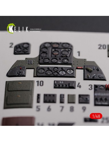 SBD-2 Dauntless interior 3D decals for Academy kit 