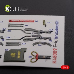 F-4J Phantom II interior 3D decals for Academy kit  2