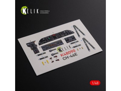 CH-46E interior 3D decals for Academy kit 