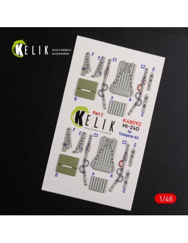 Mi-24D (Hind-D) interior 3D decals for Trumpeter kit 