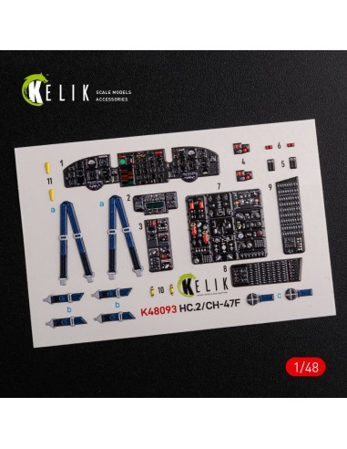 CH-47F interior 3D decals for Italeri kit 