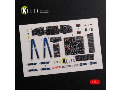CH-47F interior 3D decals for Italeri kit 