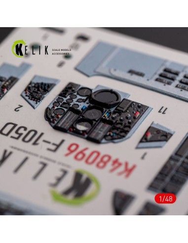 F-105D Thunderchief - interior 3D decals for HobbyBoss kit 