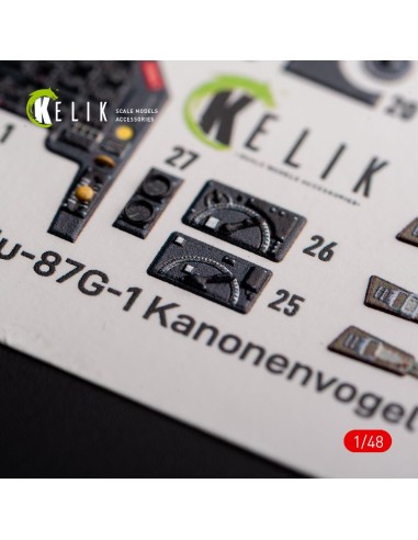 Ju-87G-1 Kanonenvogel - interior 3D decals for Italeri kit 