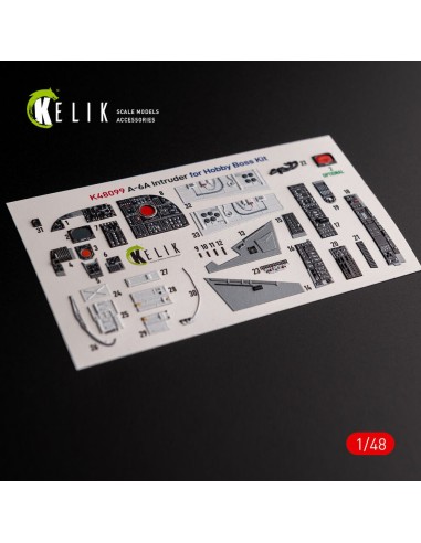 A-6A Intruder - interior 3D decals for HobbyBoss kit 