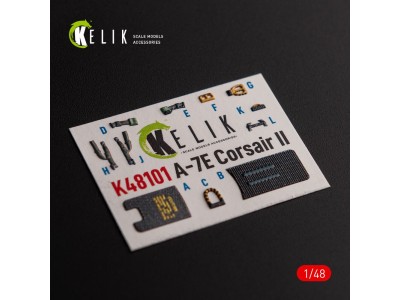 A-7E Corsair II- interior 3D decals for HobbyBoss kit 