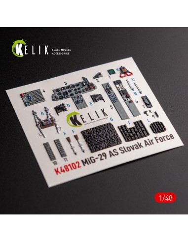 Mig-29AS - interior 3D decals for Academy kit 