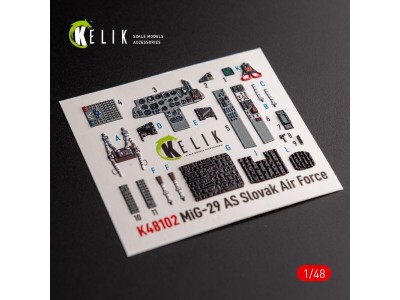 Mig-29AS - interior 3D decals for Academy kit 