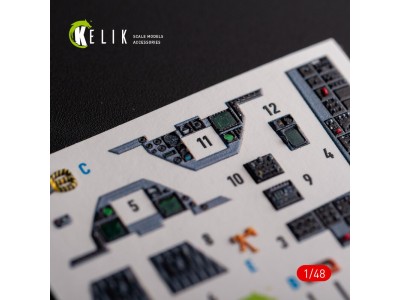 F-16A/C - interior 3D decals for Academy kit 