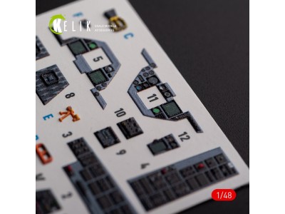 F-16A/C - interior 3D decals for Academy kit 