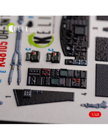 UH-1N Twin Huey - interior 3D decals for Zimi Model/KittyHawk kit 