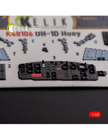 UH-1D Huey - interior 3D decals for Zimi Model/KittyHawk kit 