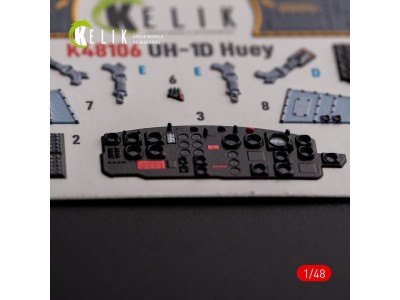 UH-1D Huey - interior 3D decals for Zimi Model/KittyHawk kit 