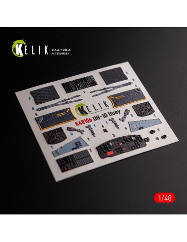 UH-1D Huey - interior 3D decals for Zimi Model/KittyHawk kit 