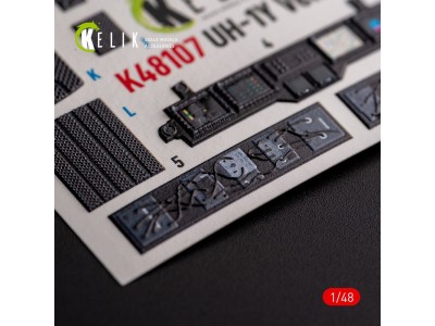 UH-1Y Venom - interior 3D decals for Zimi Model/KittyHawk kit 