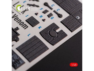 UH-1Y Venom - interior 3D decals for Zimi Model/KittyHawk kit 