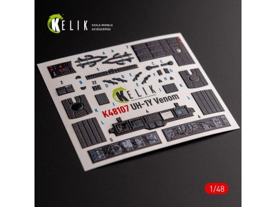 UH-1Y Venom - interior 3D decals for Zimi Model/KittyHawk kit 