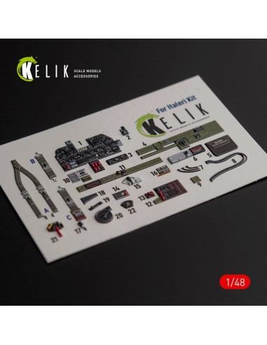 ?-47D Thunderbolt interior 3D decals for Italeri/Academy kit 